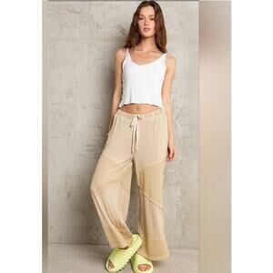 POL Wide Leg Pull-on Wide Leg Pants NWT Coastal Boho M/L